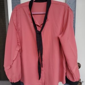 A Salmon Blouse